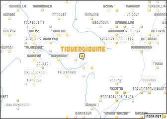 map of Tiouerdiouine