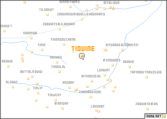 map of Tiouine