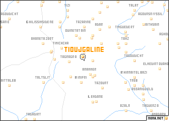 map of Tioujgaline