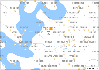 map of Tiouka