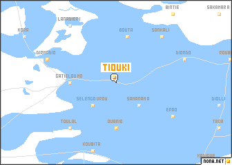 map of Tiouki