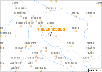 map of Tioulankoulo