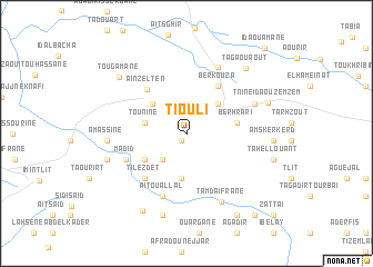 map of Tiouli