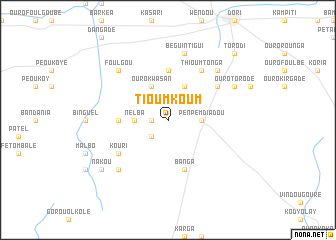 map of Tioumkoum