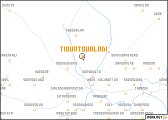 map of Tiountou Aladi