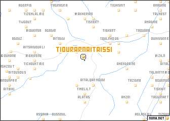 map of Tiourar nʼ Aït Aissi