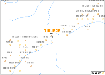 map of Tiourar