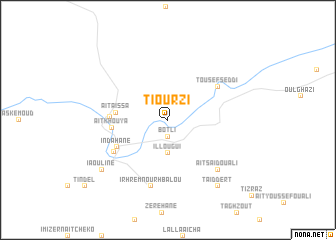 map of Tiourzi