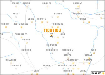 map of Tioutiou