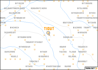 map of Tiout