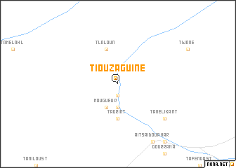 map of Tiouzaguine