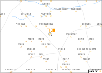 map of Tiou