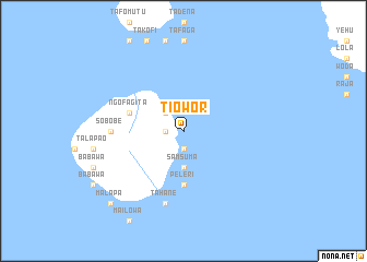 map of Tiowor