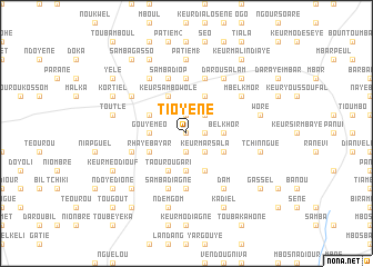 map of Tioyène