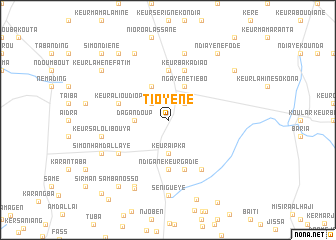 map of Tioyène