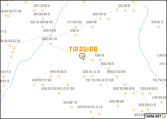 map of Tipadipa