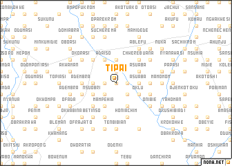 map of Tipai