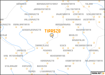 map of Tipászó