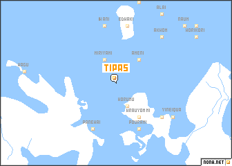 map of Tipas