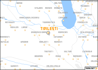 map of Ţipileşti