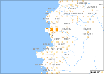 map of Tiplin