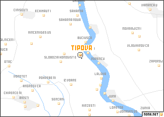 map of Ţipova