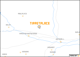 map of Tippet Place