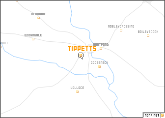 map of Tippetts