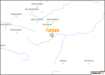 map of Tipsan