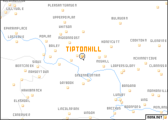 map of Tipton Hill