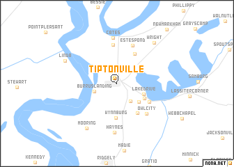 map of Tiptonville