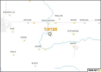 map of Tipton