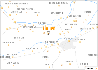 map of Tipuro