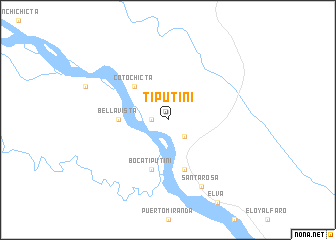 map of Tiputini