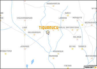 map of Tiquaruçu