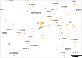 map of Tique