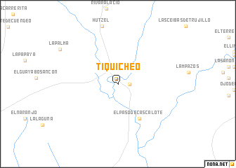 map of Tiquicheo