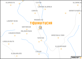 map of Tiquihuitucha