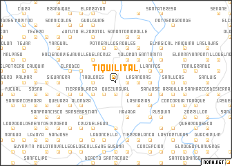 map of Tiquilital