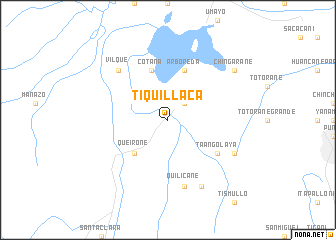 map of Tiquillaca