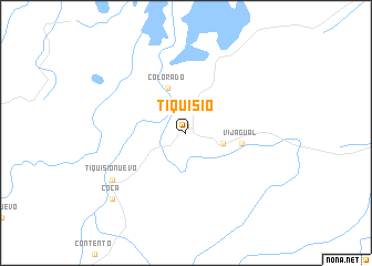 map of Tiquisio