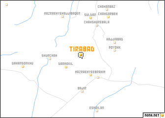 map of Tīrābād