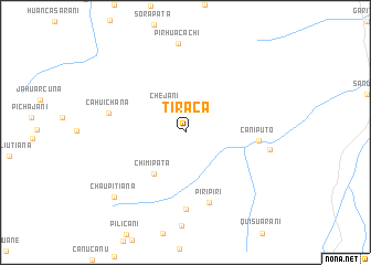 map of Tiraca