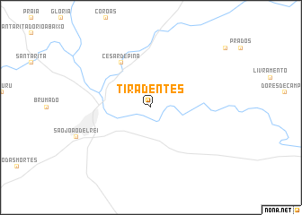 map of Tiradentes