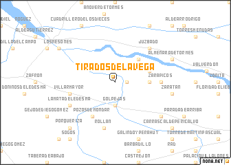 map of Tirados de la Vega