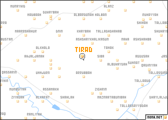 map of Ţirād