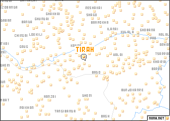 map of Tirāh