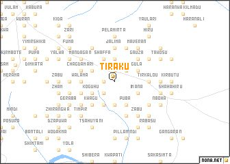map of Tiraku