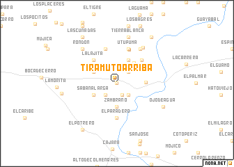 map of Tiramuto Arriba