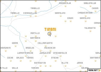 map of Tirani